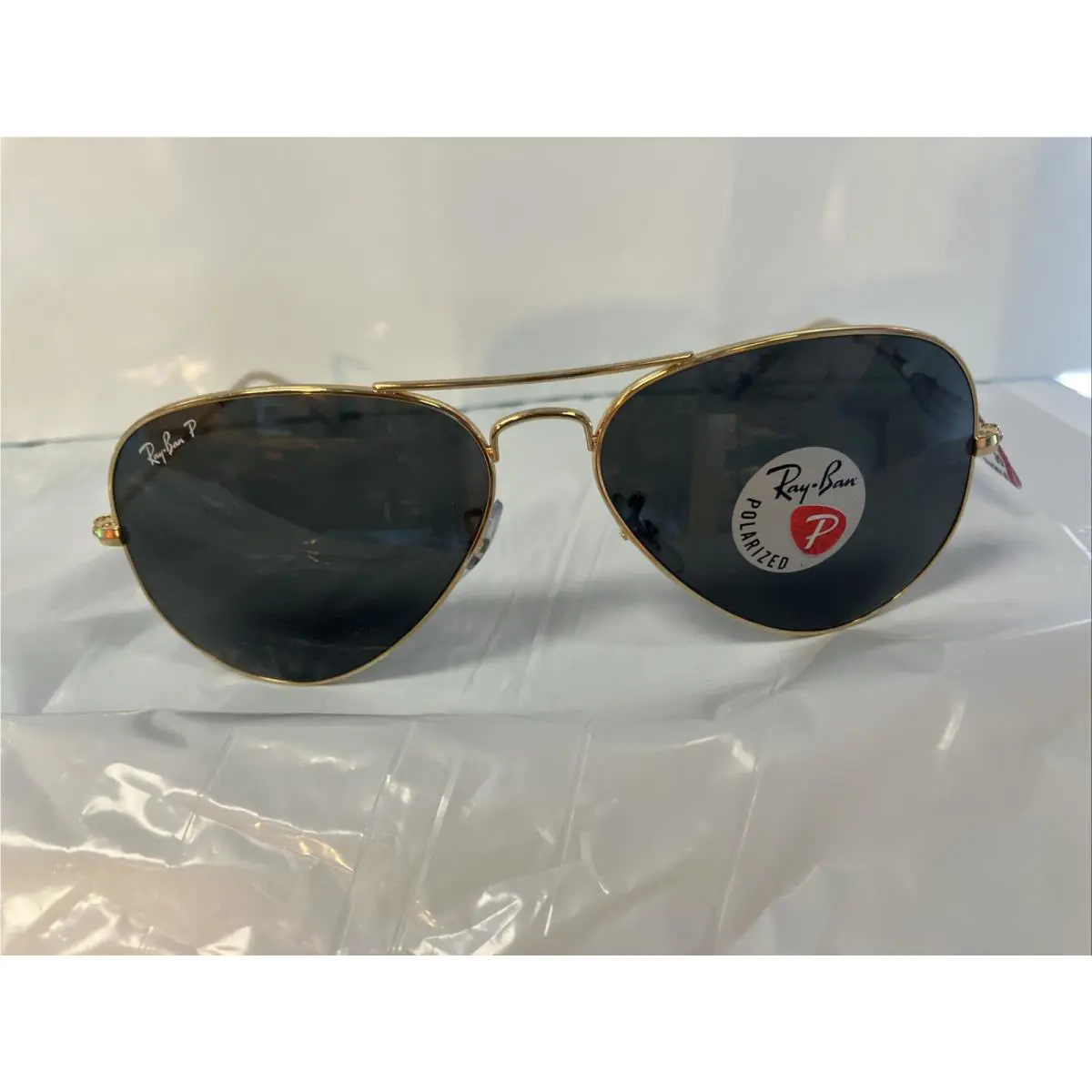 Ray Ban Aviators Polarized Gold