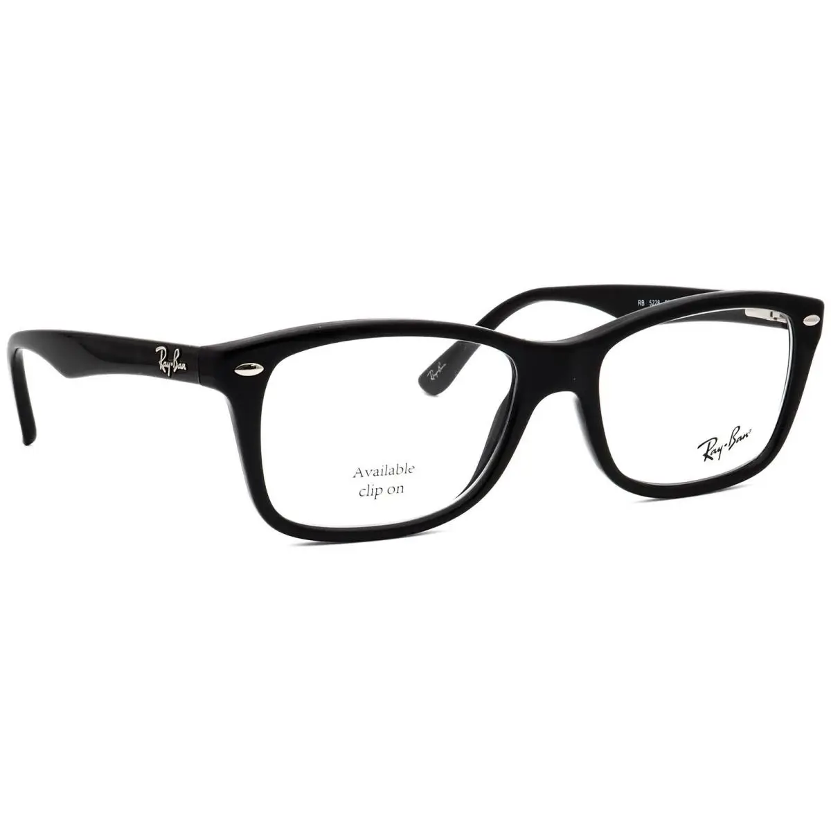 Ray-ban Eyeglasses RB 5228 2000 Polished Black Square Frame 53 17 140