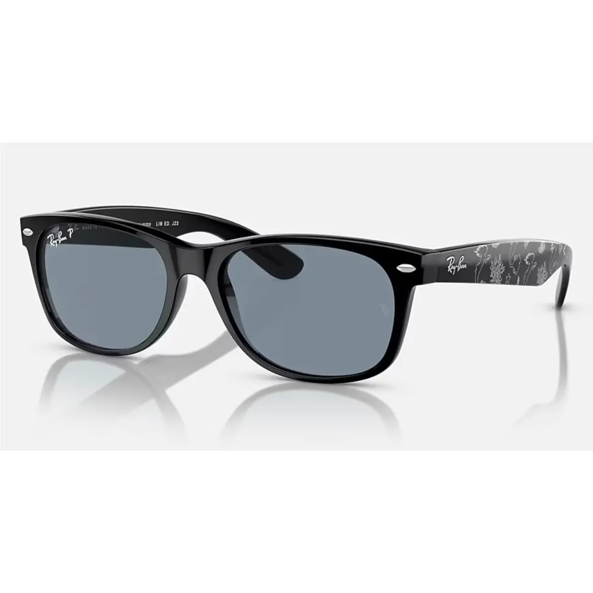Ray Ban RB2132 Limited Wayfarer The Little Mermaid Disney Sunglasses Black/ Blue