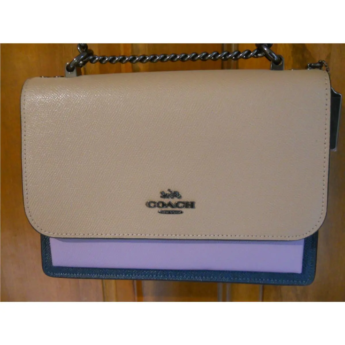 Coach Peacock Multi Colorblock Klare Crossbody Purse 2308 Cha
