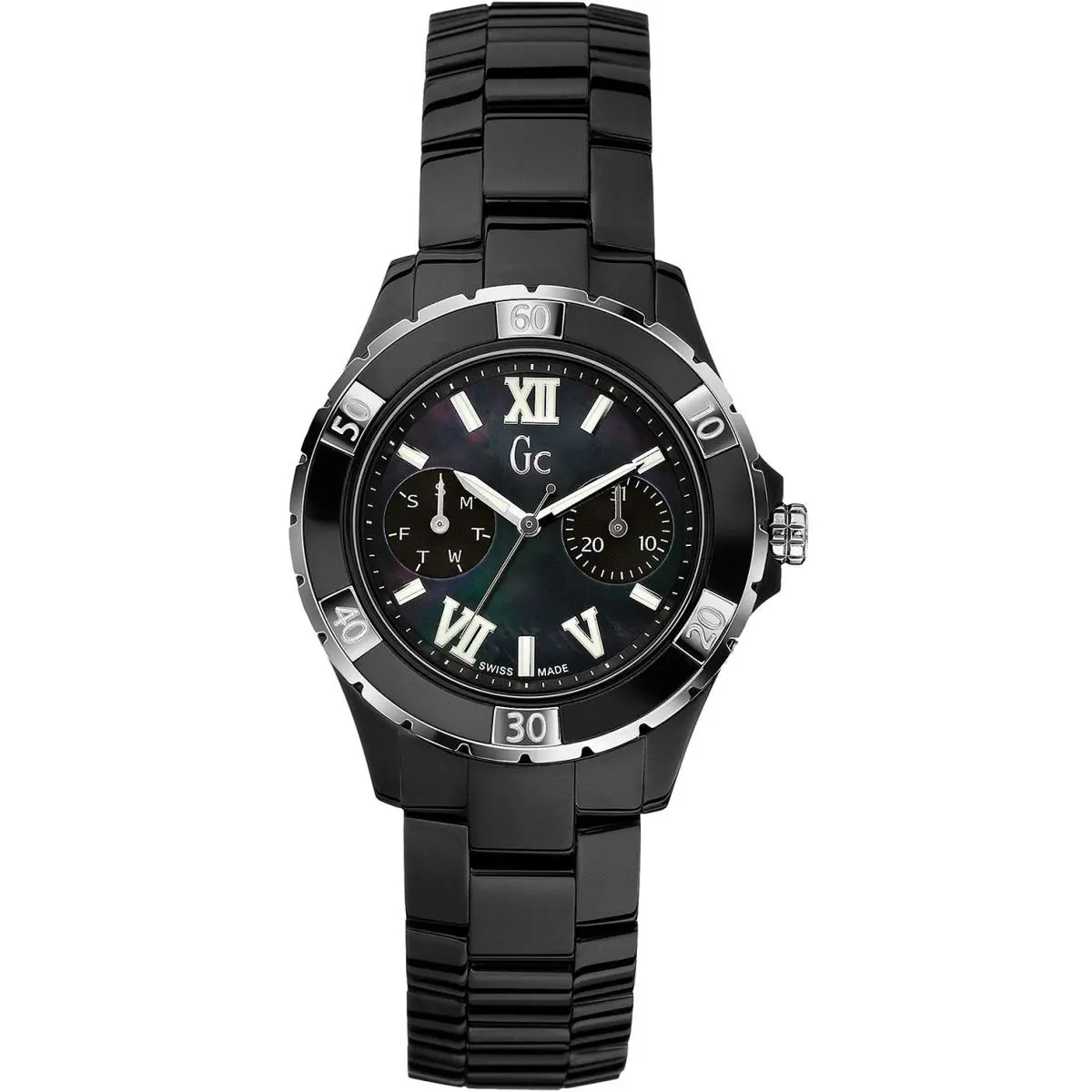 Guess Collection X69002L2S Ladies Dress Elegant Sapphire Screw Crown 100m WR