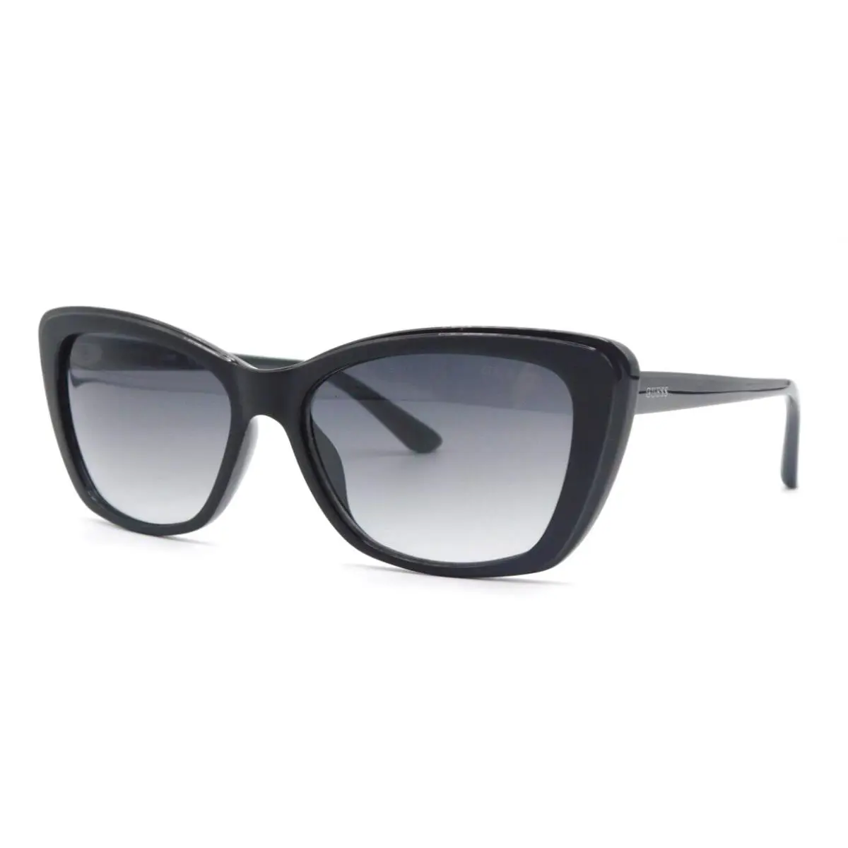 Guess GU7774 02B Matte Black Grey Cat Eye Women`s Sunglasses 55-16-140