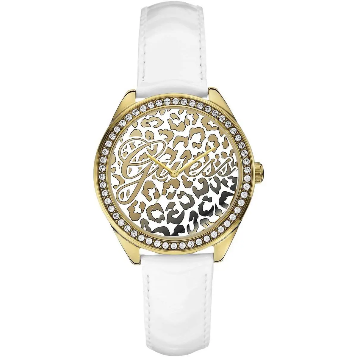 Guess W0401L1 Ladies Casual Crystal Accented Bezel