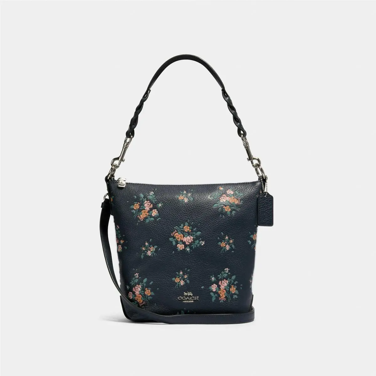 Coach Mini Abby Duffle Bag with Rose Bouquet Print