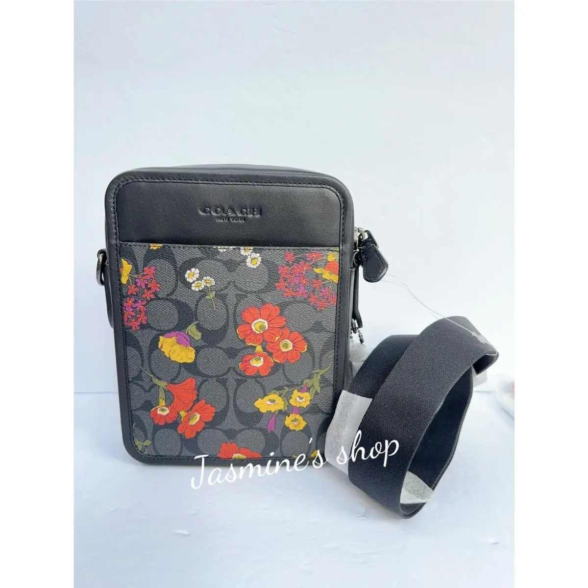 Coach Men’s Sullivan Crossbody In Signature Canvas with Floral Print CR311