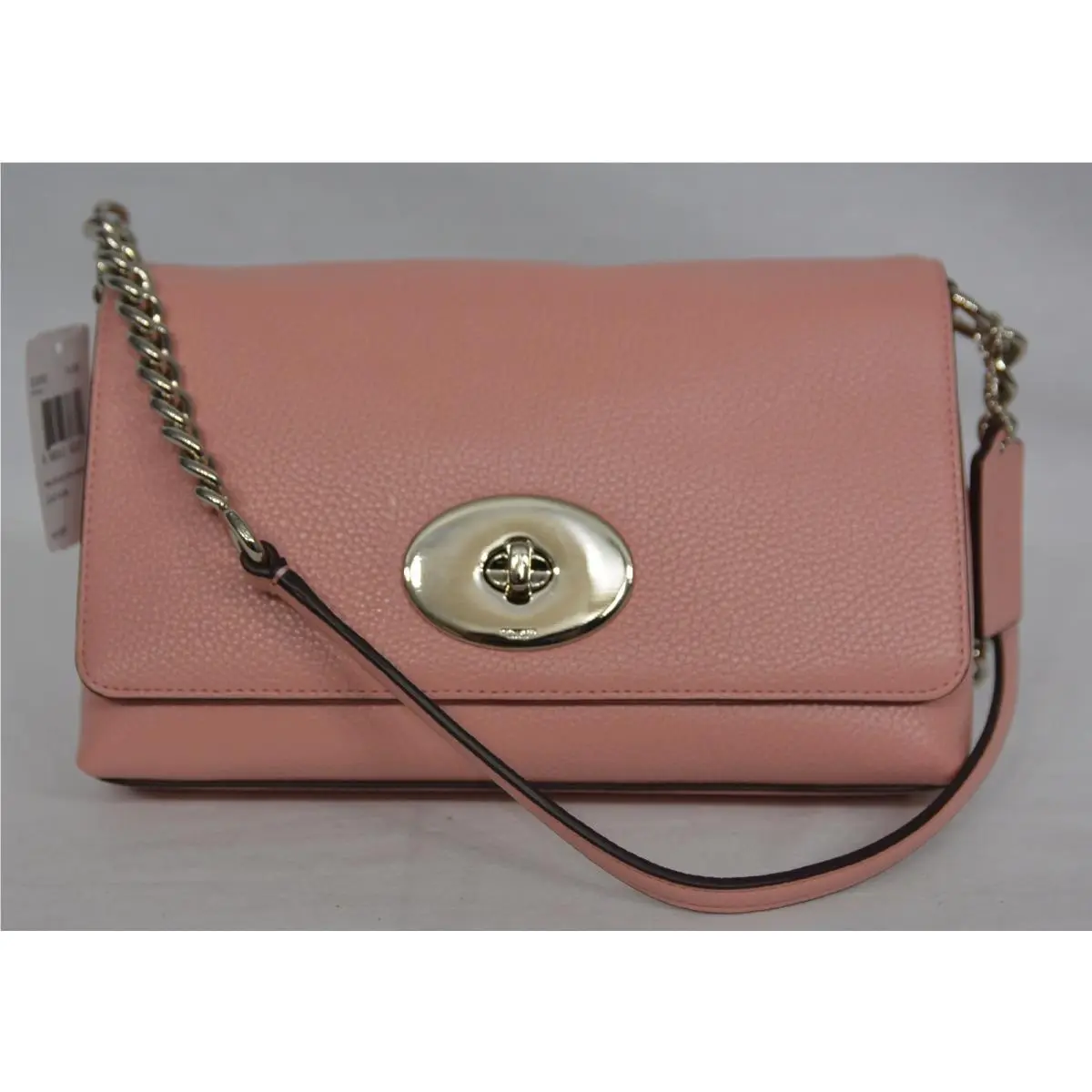 Coach Crosstown Crossbody In Polished Pebble Leather in Blush Pink 53083