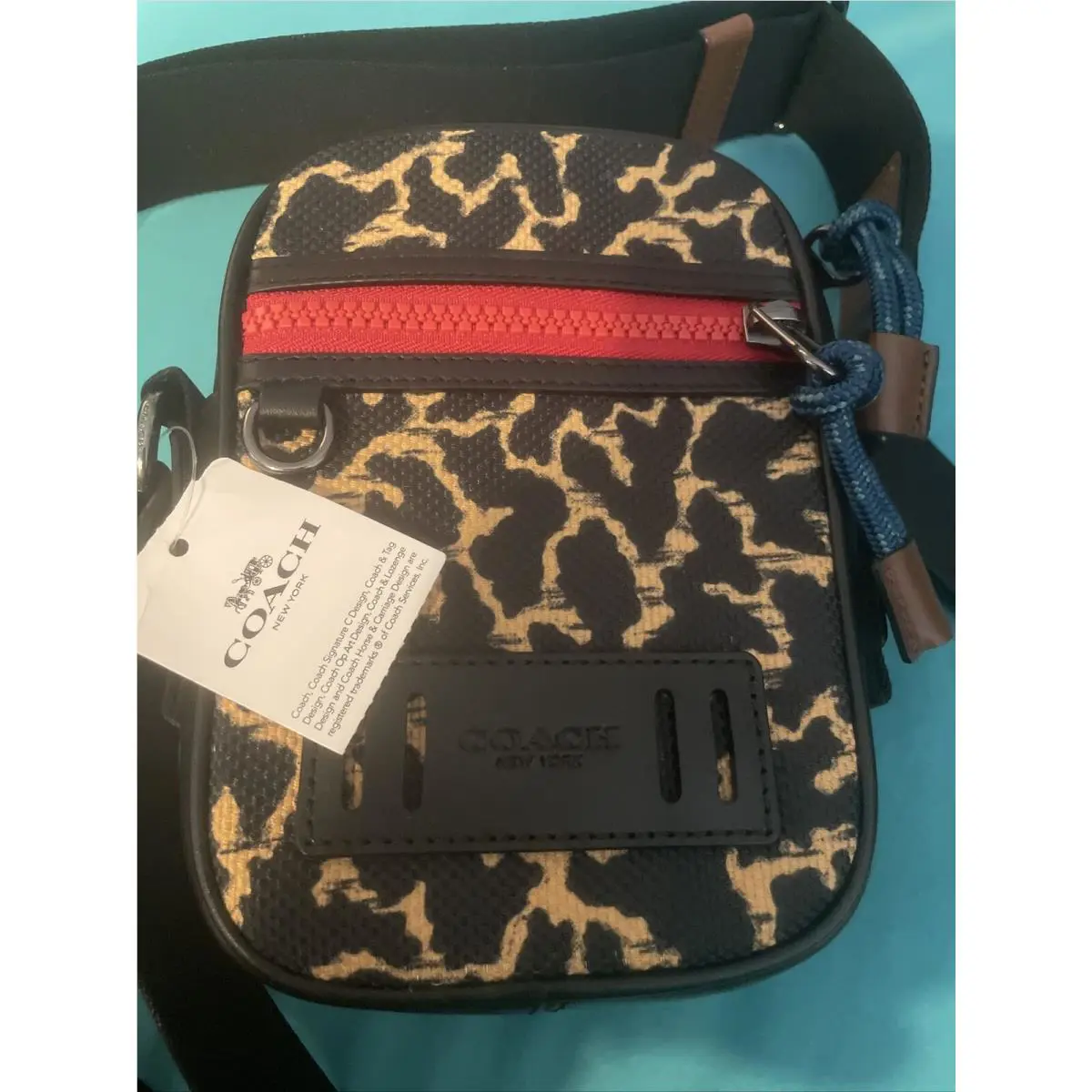 Coach Terrain Crossbody with Wavy Animal Print