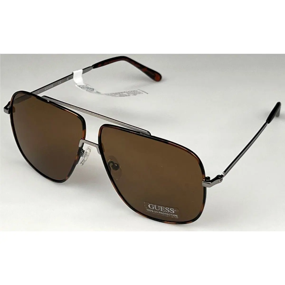 Guess GF0239 14E Men`s 61mm Brown Frame Brown Lens Navigator Sunglasses