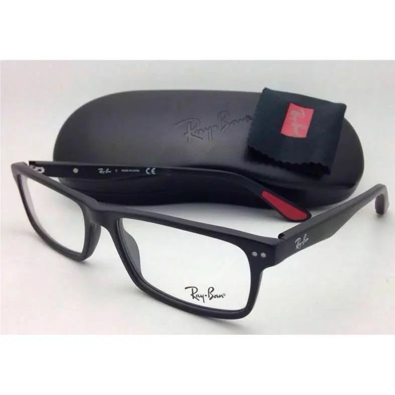 Ray-ban Eyeglasses RB 5277 2077 54-17 Sandblasted Matte Black Frames