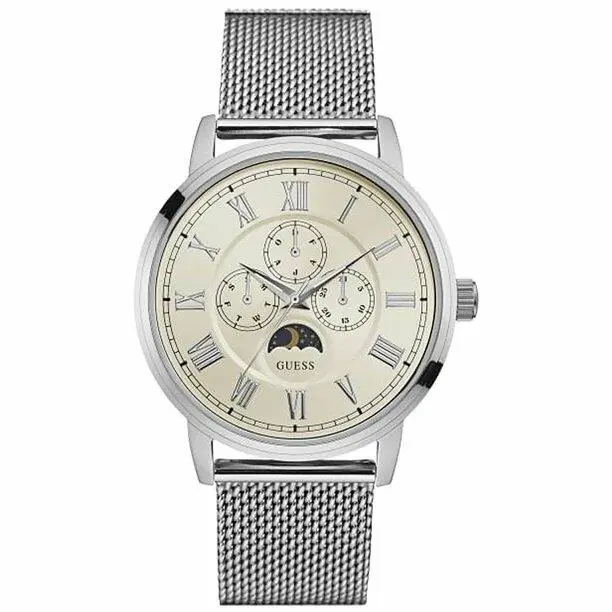 Guess Delancy Analog Quartz Stainless Steel Mesh Men`s Watch W0871G4/U0871G4