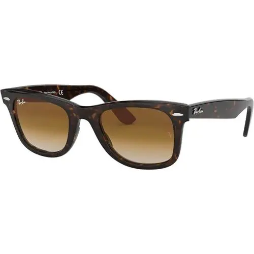 Ray-ban Wayfarer Men`s Sunglasses Classic Polished Tortoise/light Brown - Frame: Tortoiseshell, Lens: Brown