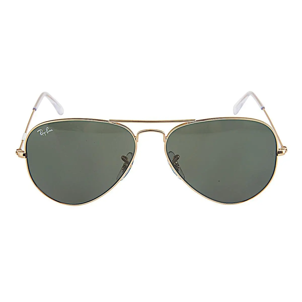 Ray Ban Polarized Aviator Large Metal RB3025 119/W3 Sunglasses - Frame: Gunmetal, Lens: Blue/Green Gradient