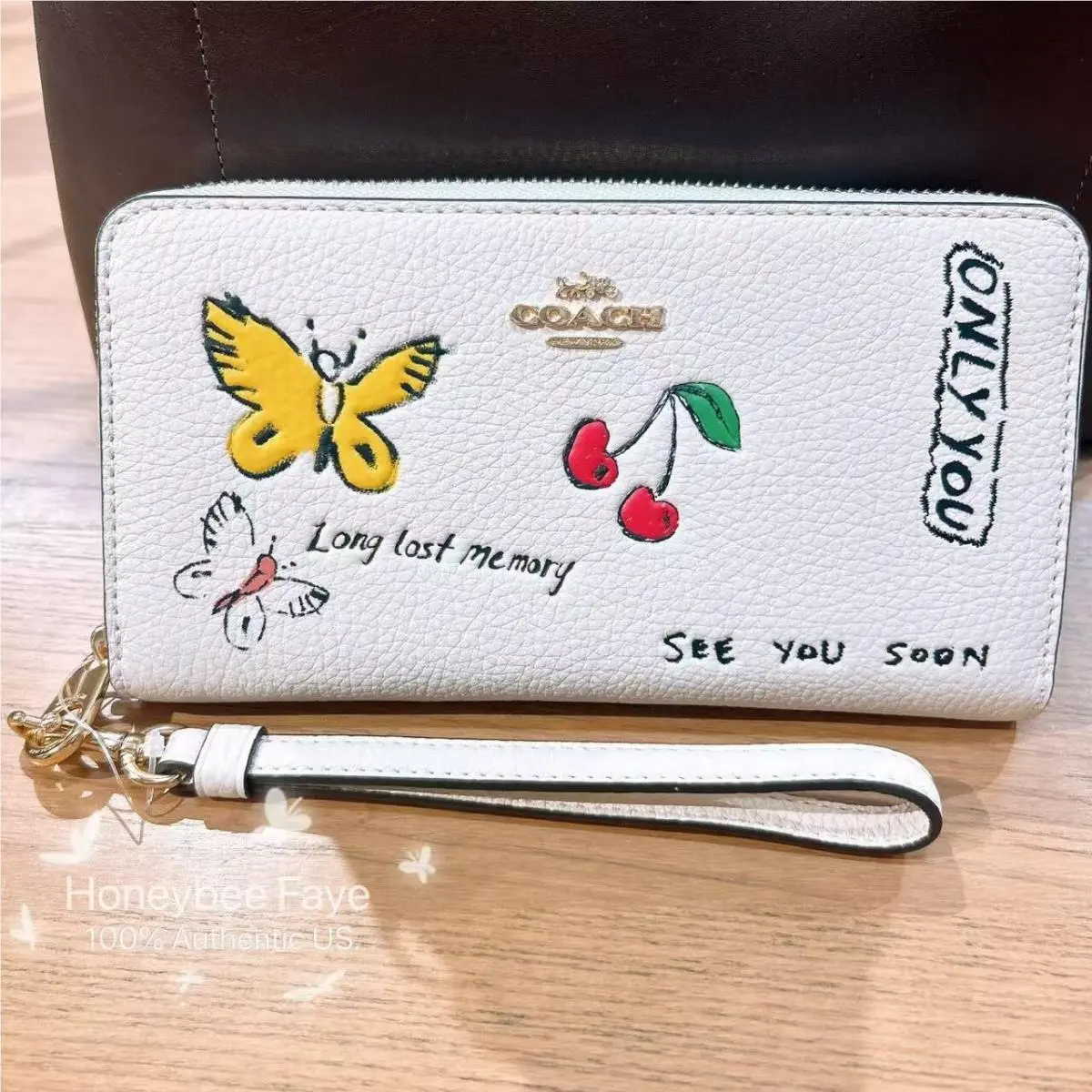 Coach Long Zip Around Wallet with Sketch Print CAX11