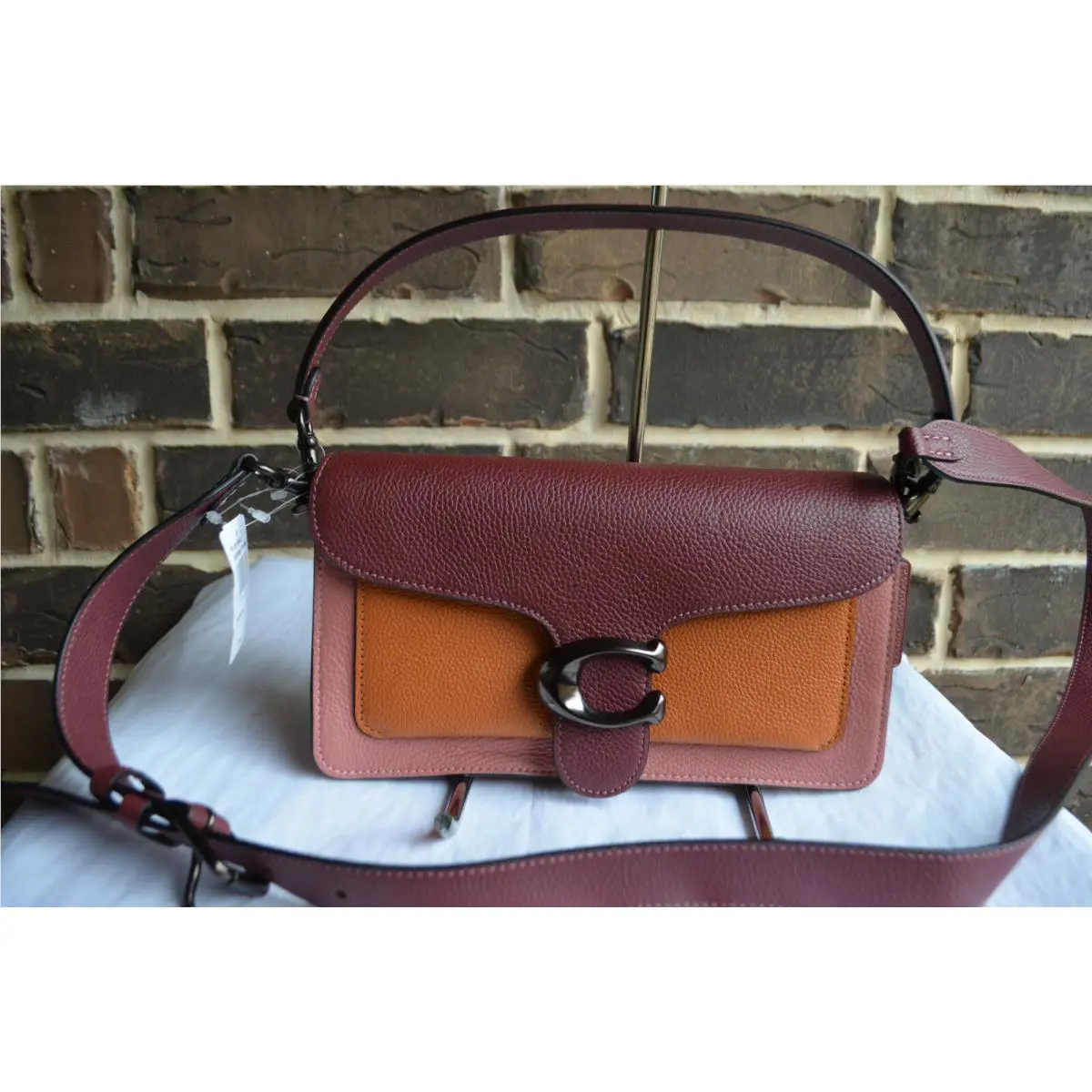 Coach Tabby 76105 Vintage Pink Rust Burgundy Multi Shoulder Bag