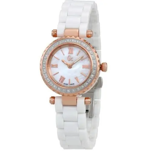Collection Mini Chic White Mother Of Pearl Diamond Women`s Watch X70126L1S by Guess