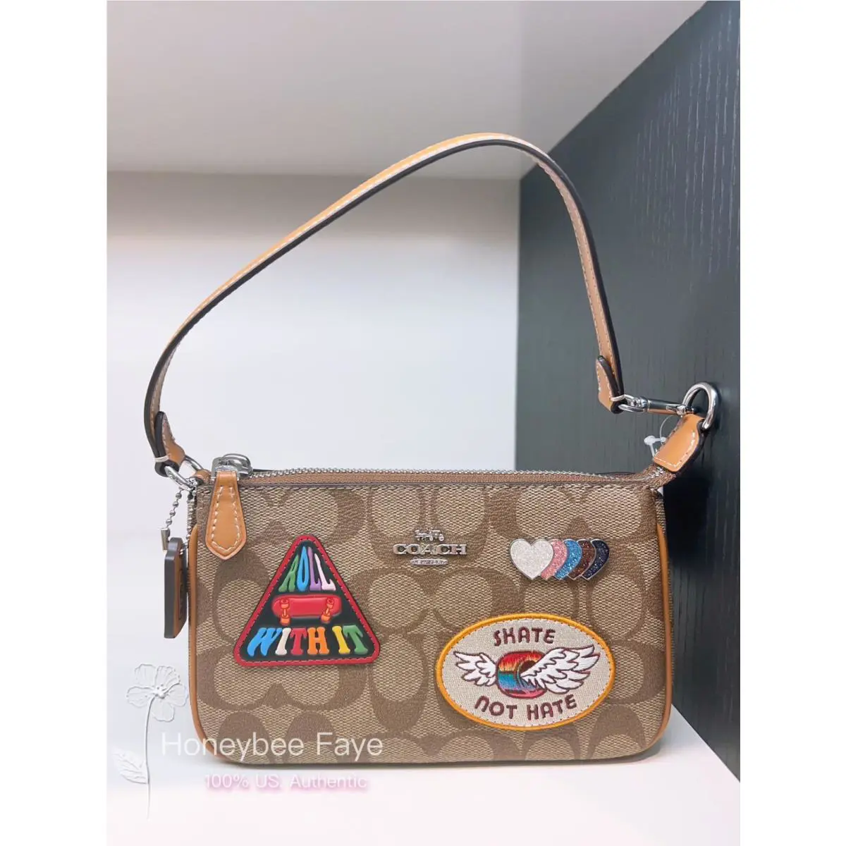 Coach Nolita 19 In Signature Canvas with Patches CK383