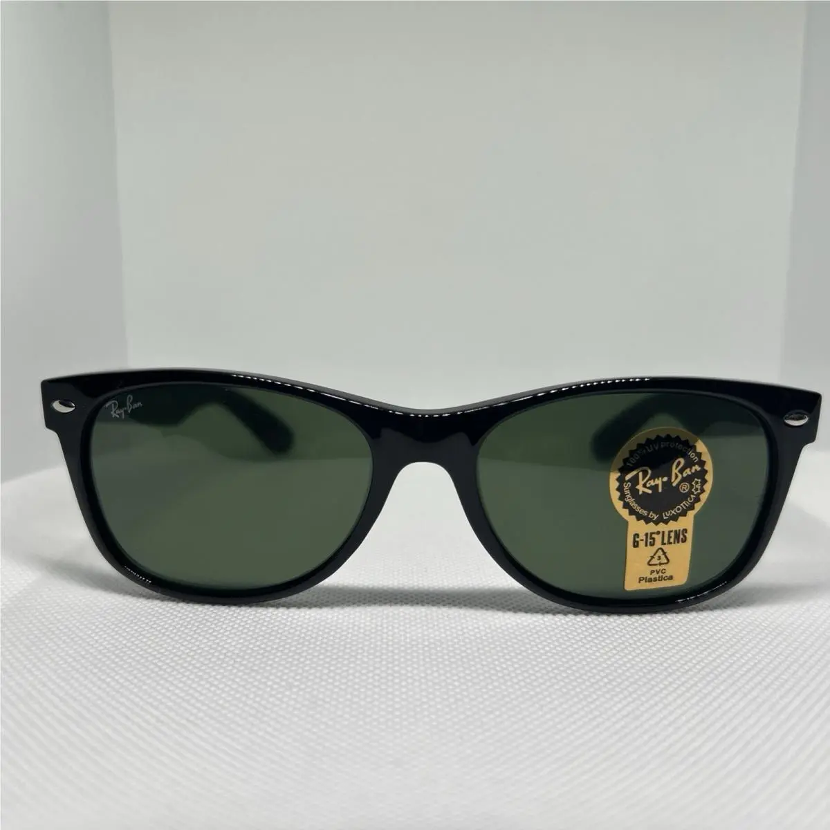 Ray-ban Wayfarer Polished Black/G-15 Green 55 mm Sunglasses RB2132 901 58-18