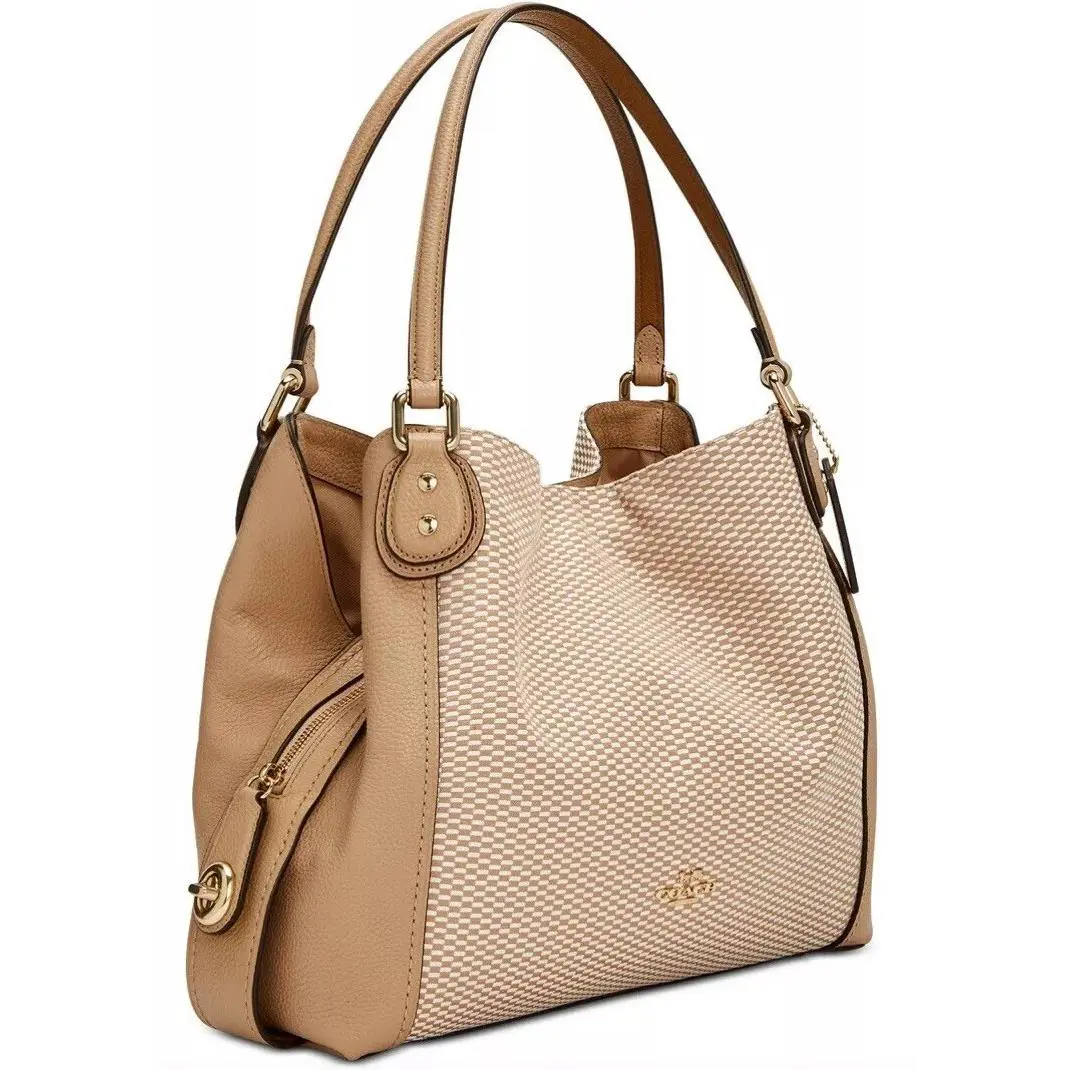 Legacy Jacquard Canvas Edie 31 Shoulder Bag 28895 Beechwood Gold Tote by Coach
