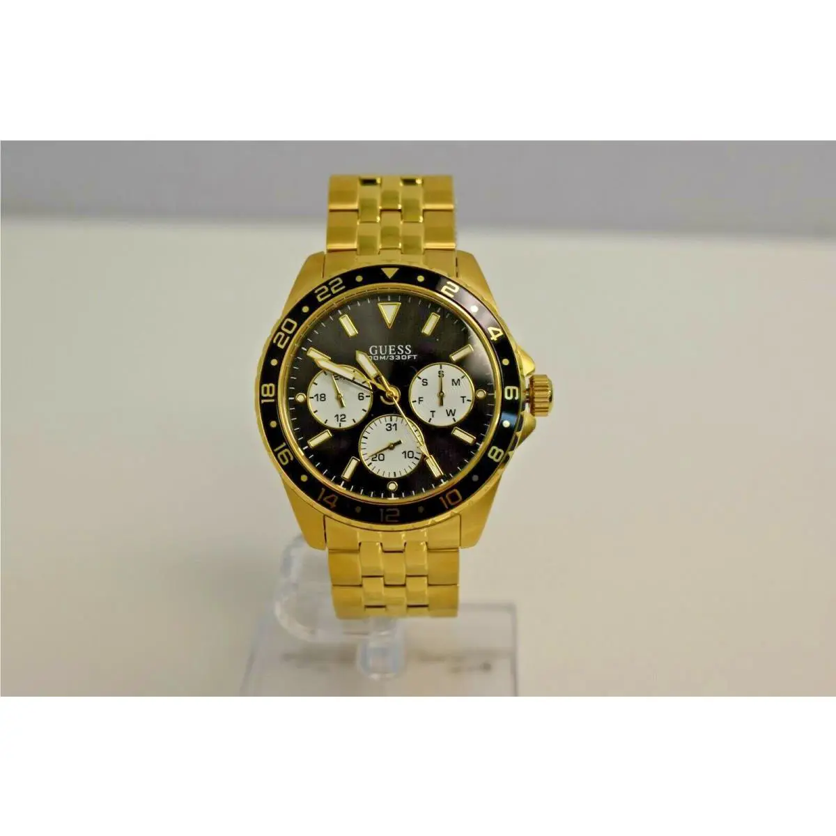 Guess Men`s Yellow Gold SS W1107G4 Watch