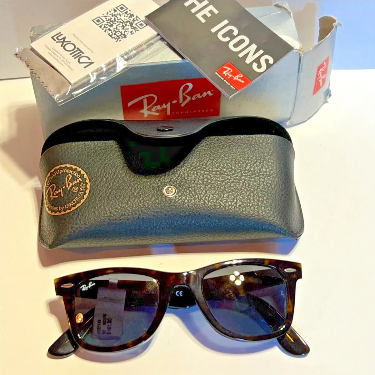 Ray-ban RB2140 Wayfarer Polarized Sunglasses 902/R5 50-22-150 Brown