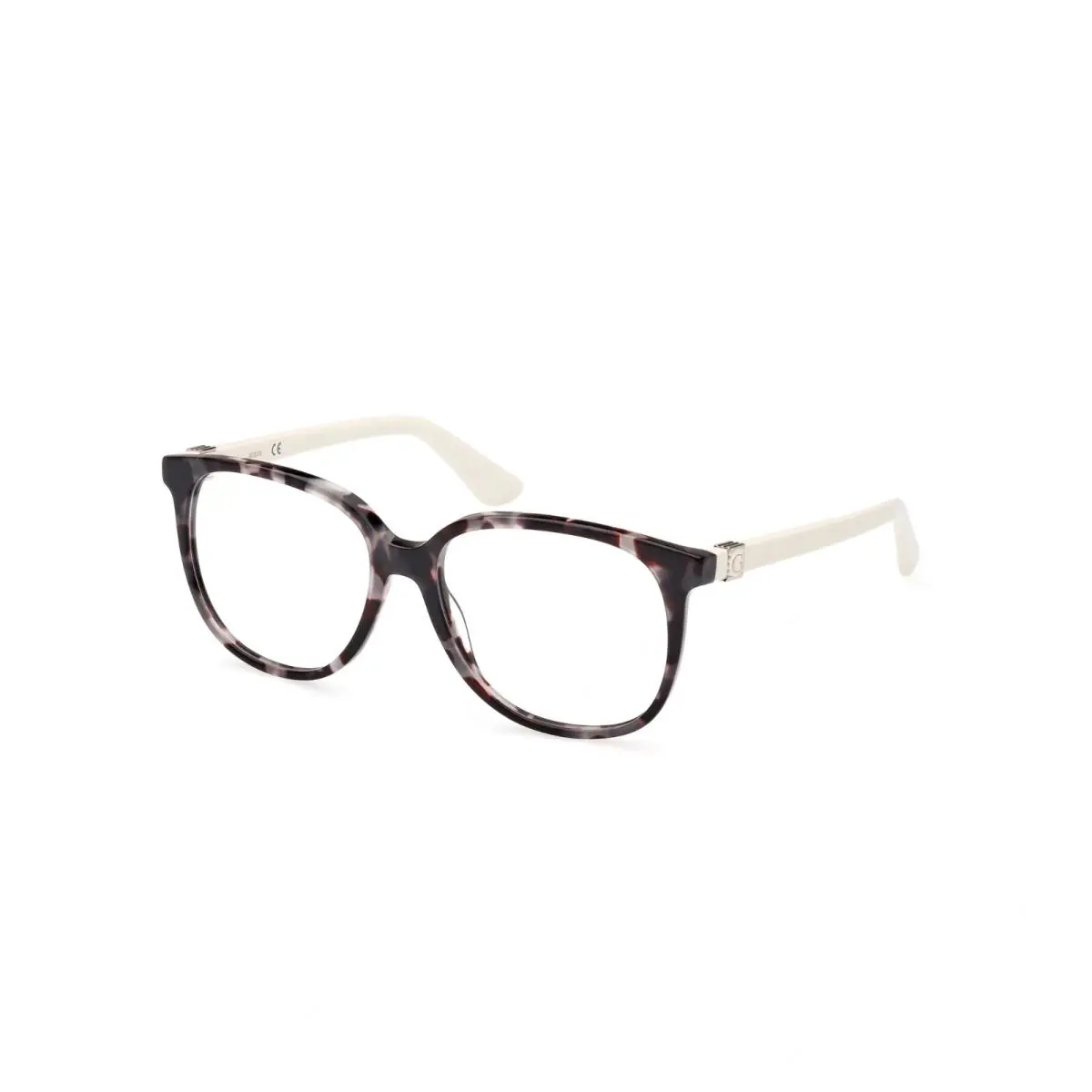 Guess GU2936 020 Gray Tortoise Plastic Round Optical Eyeglasses Frame 56-16-140 - Frame: Tortoise, Lens: Clear
