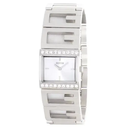Guess Womens Silver Dial Stainless Steel Bracelet Watch W10235L1