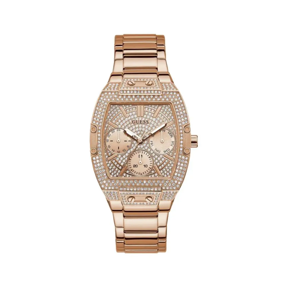 Guess GW0104L3 Women`s Rose Gold Tone Stainless Steel Band Analog Watch