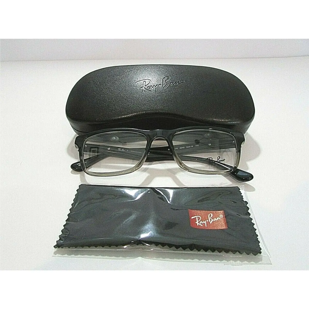Ray Ban RB5279 RB 5279 5540 Grey Horn Gradient Grey Eyeglass Rx-able Frame 53 MM