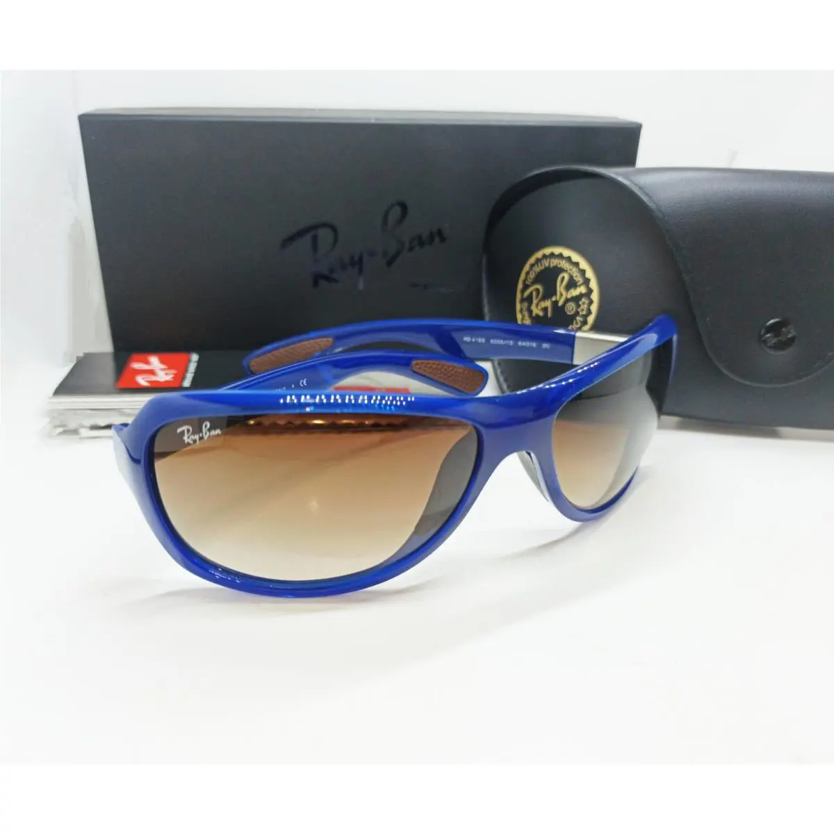 Ray Ban Sunglasses RB4189 6005/13 64 Blue Frame / Brown Gradient