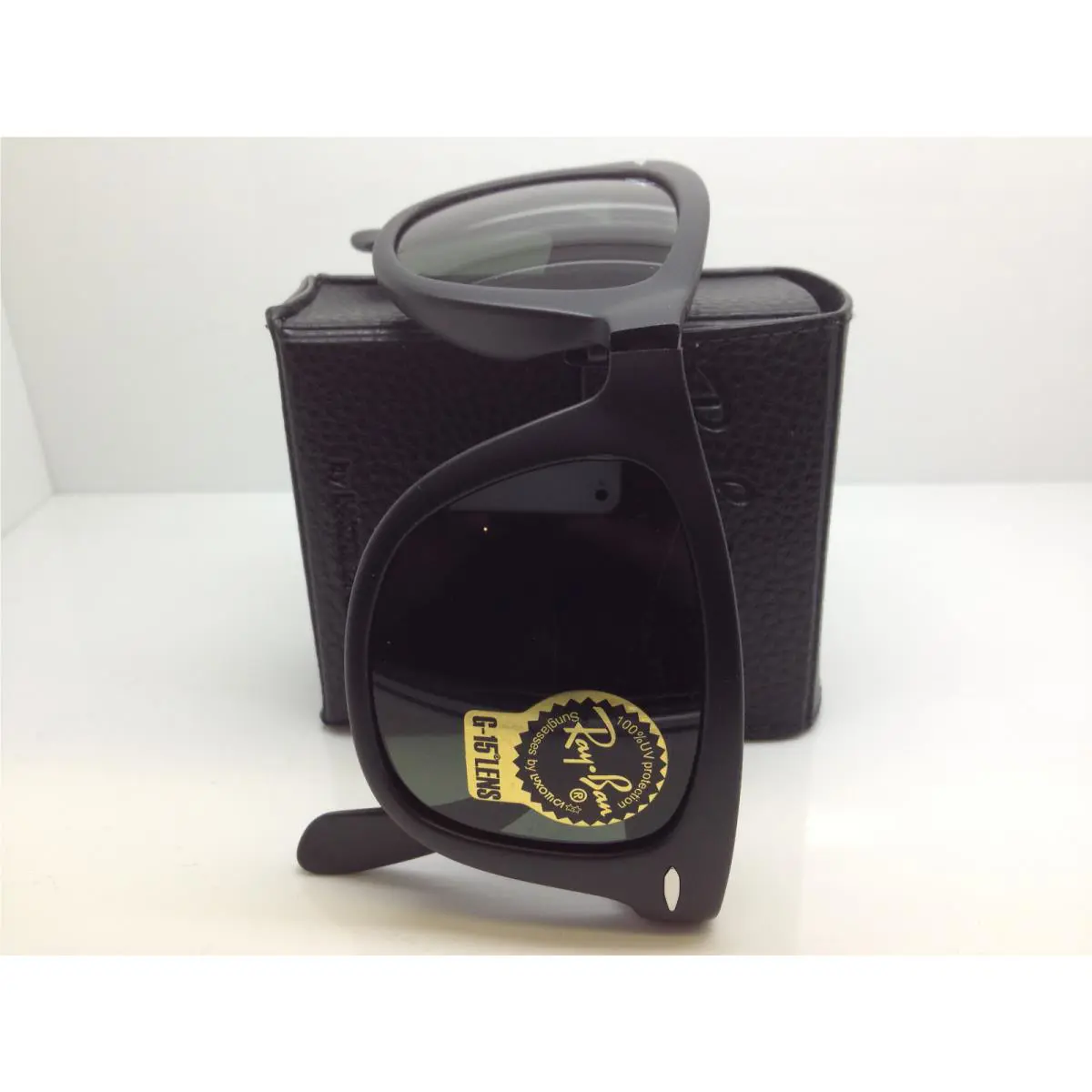 Rayban RB4105 601S 50MM Wayfare Folding RB 4105 Matte Black/green Lens