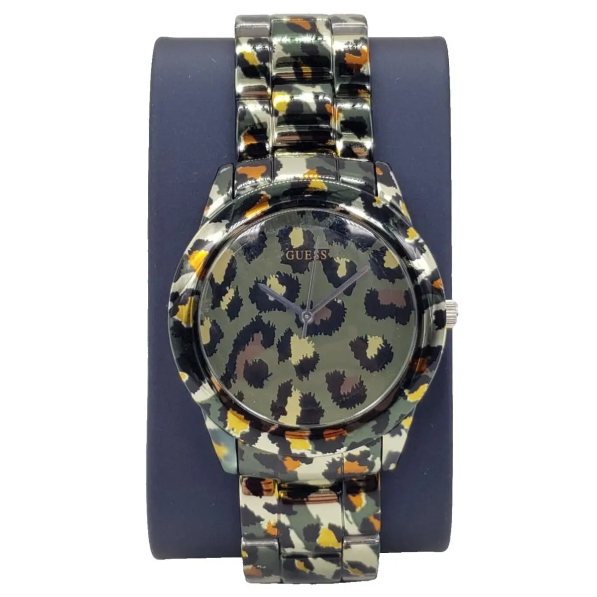 Stainless Steel Ion Plated Animal Leopard Print 38mm Women`s Watch W0425L2 by Guess