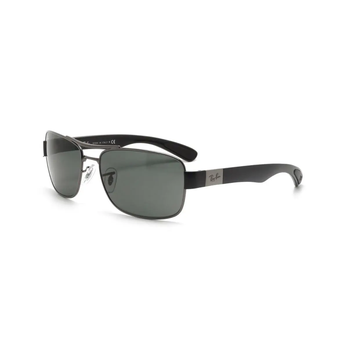Ray-ban Gunmetal Green Classic Rectangular Lens RB3522 004/71-64 - Frame: Polished Gunmetal
