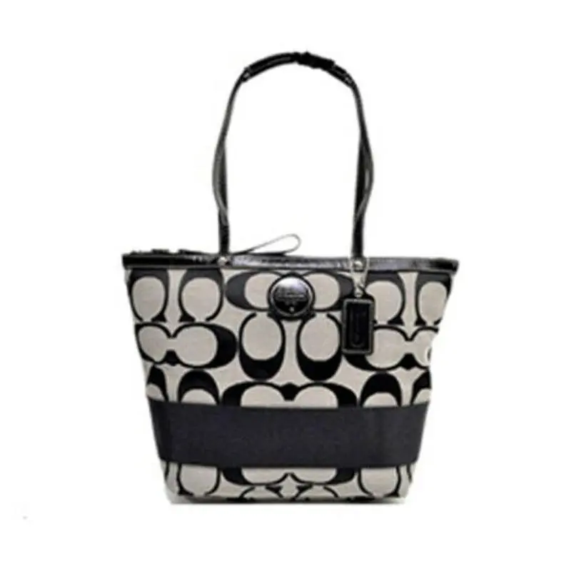 Coach Signature Stripe Fully Lined Handbag w/ Tags Orig