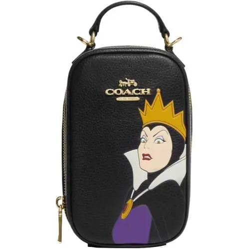 Disney X  Eva Phone Crossbody Bag Color Black Multi by Coach