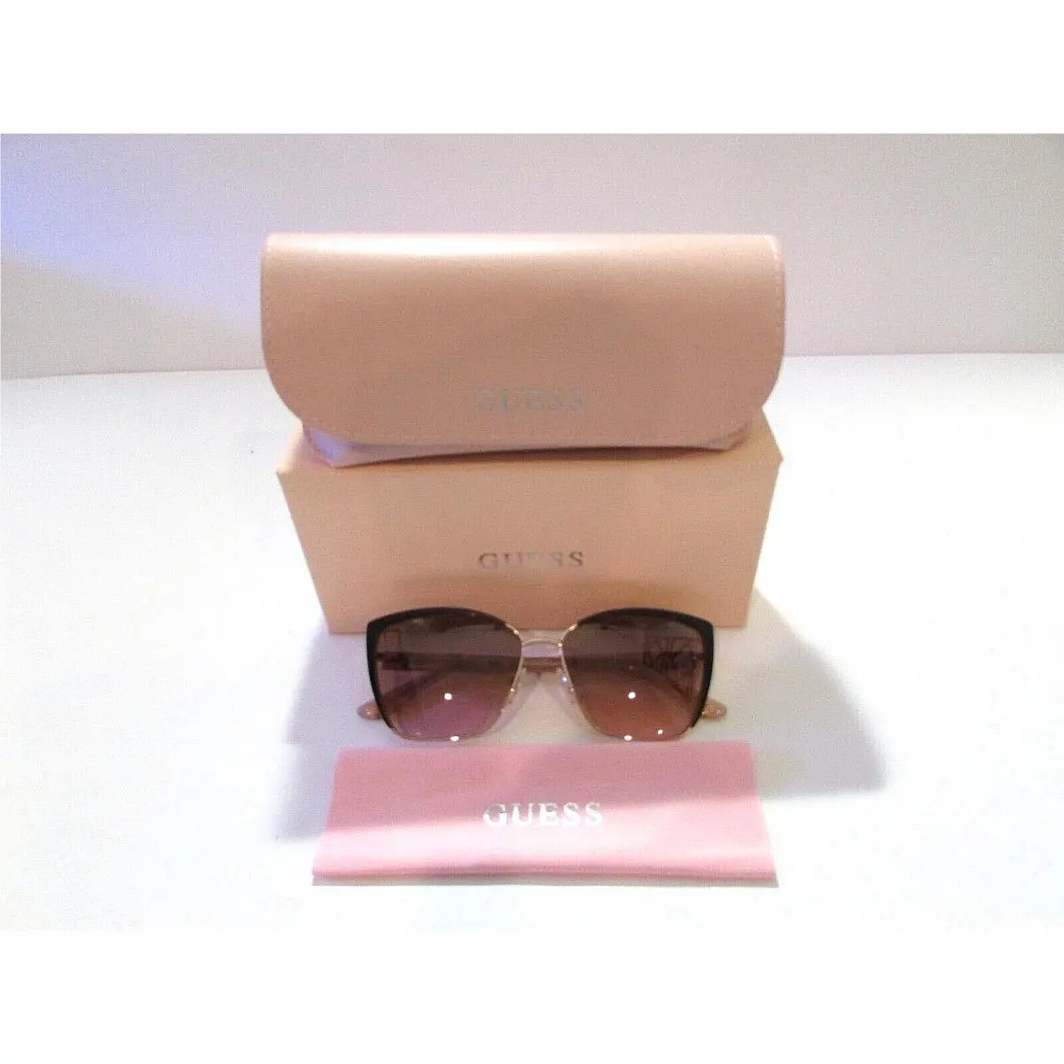 Guess GU 7922 GU7922 05F Matte Black Pink Pearl UV Sunglasses Rx-able Frame