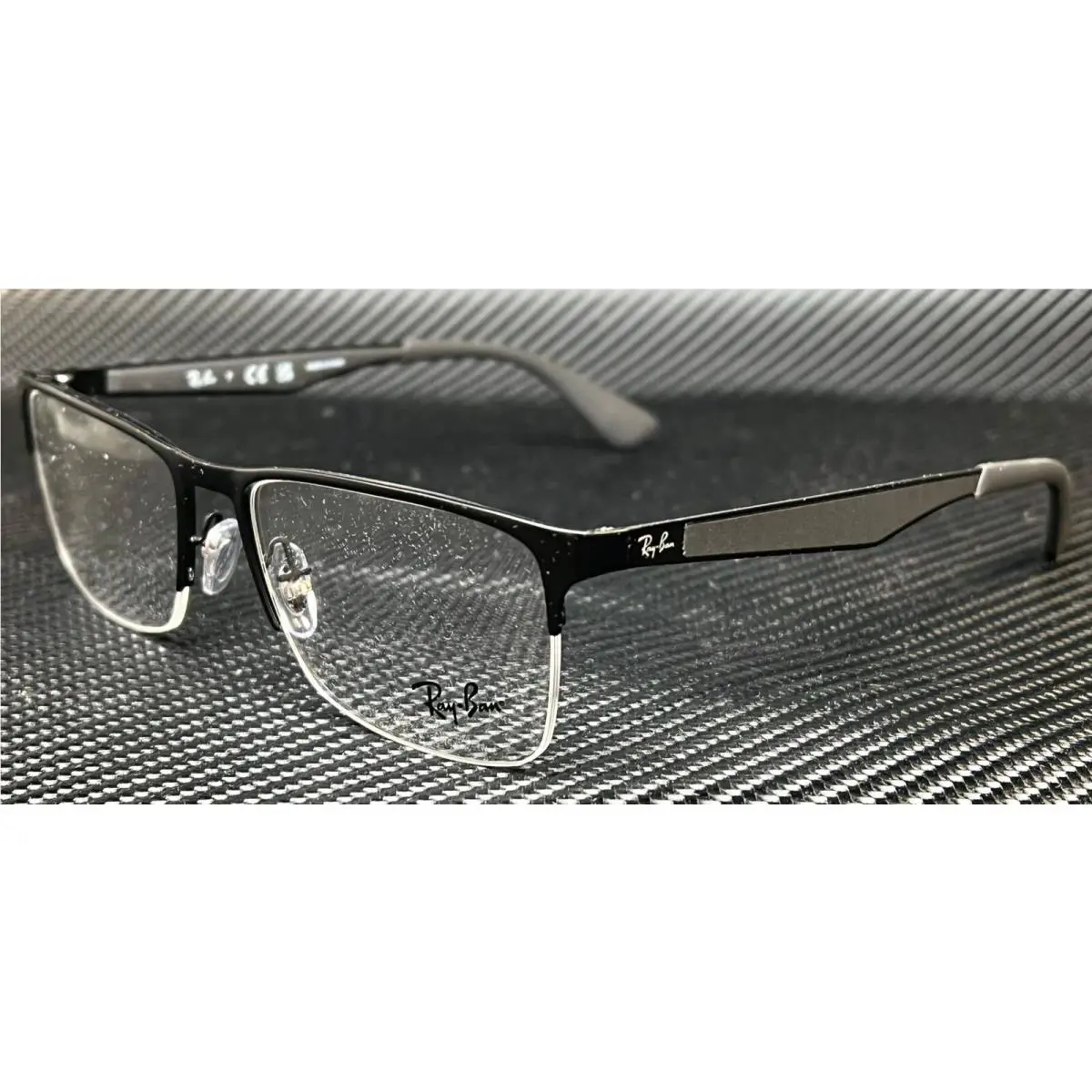 Ray Ban RX6335 2503 Black Rectangle 56 mm Unisex Eyeglasses