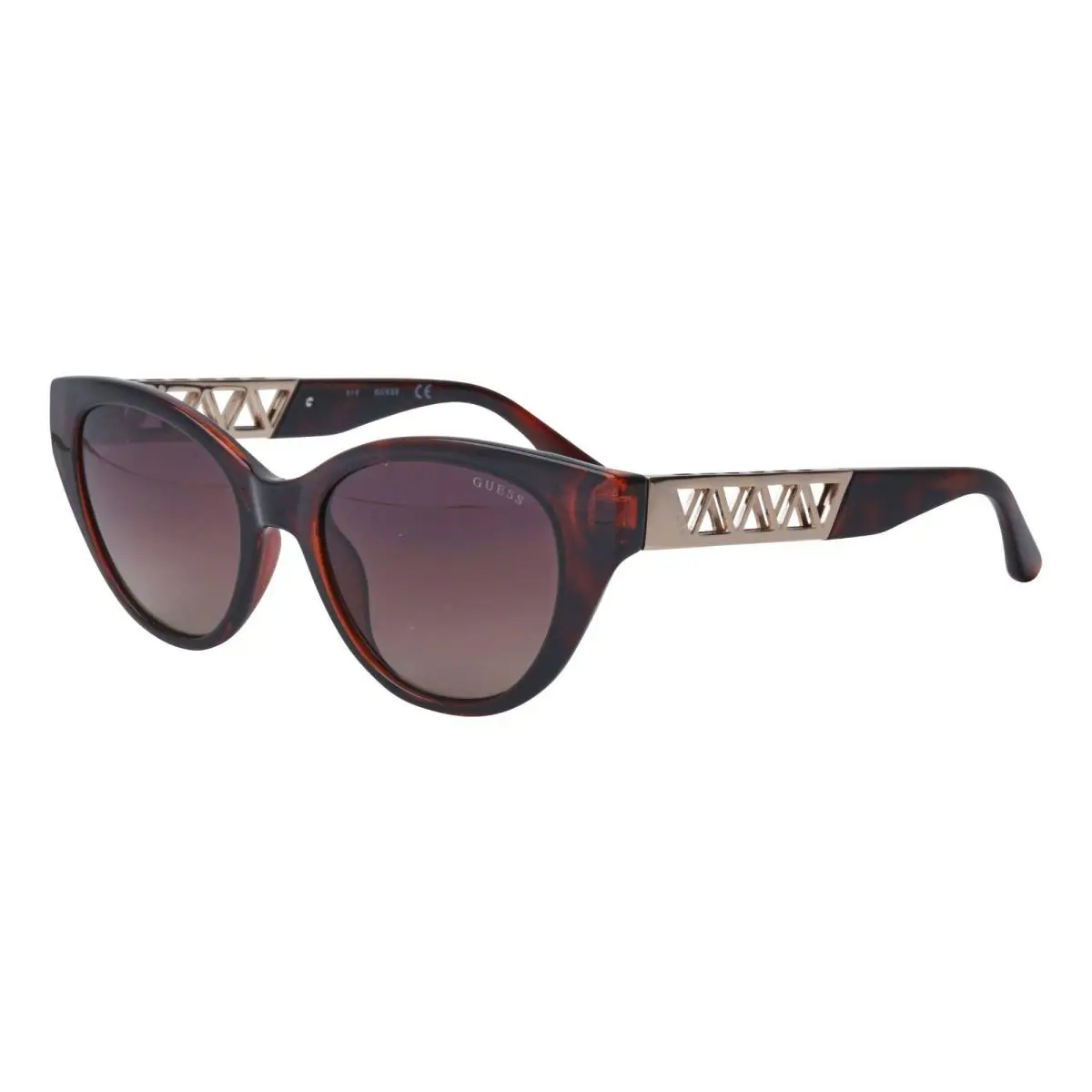 Guess GU 7690 52F Dark Havana/ Gradient Brown Lens Sunglasses 52mm