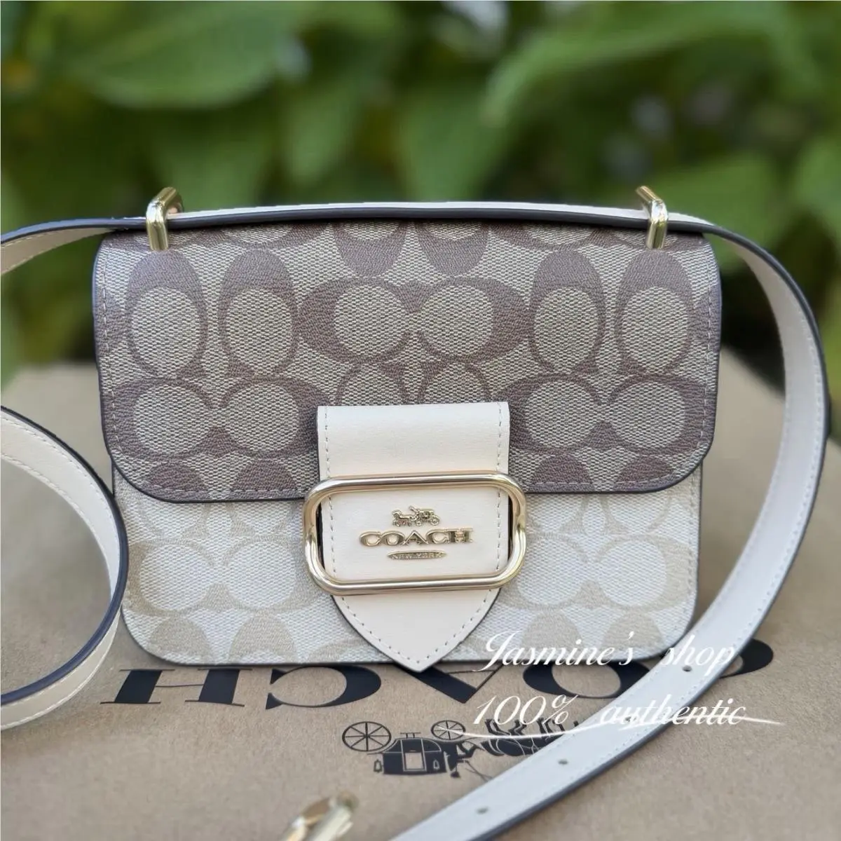 Coach Morgan Square Crossbody Bag In Blocked Signature Canvas CL429