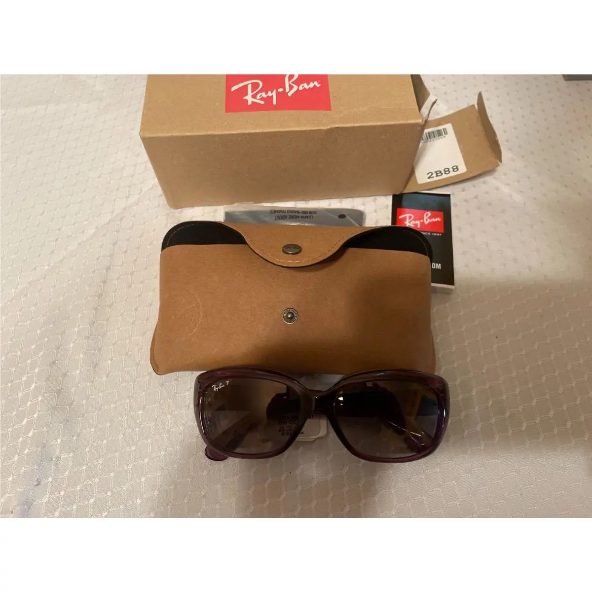 Ray-ban Jackie Ohh II RB4101 58mm Rectangle Gradient Polarized Sunglasses