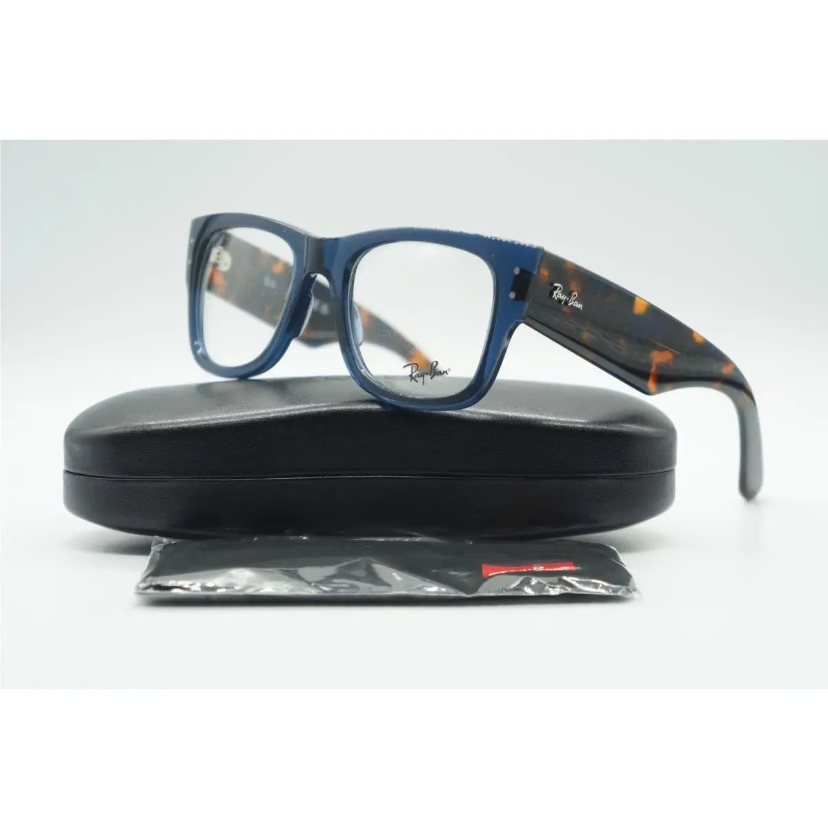 Ray Ban RB 0840V 8296 Transparent Dark Blue Eyeglasses Frame RX 51-21