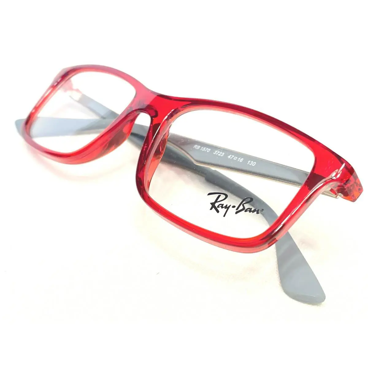 Ray Ban Junior RB1570 2723 Kids Childrens Red/gray Eyeglasses Frames 47/16 - Frame: Red & Gray, Manufacturer: 2723