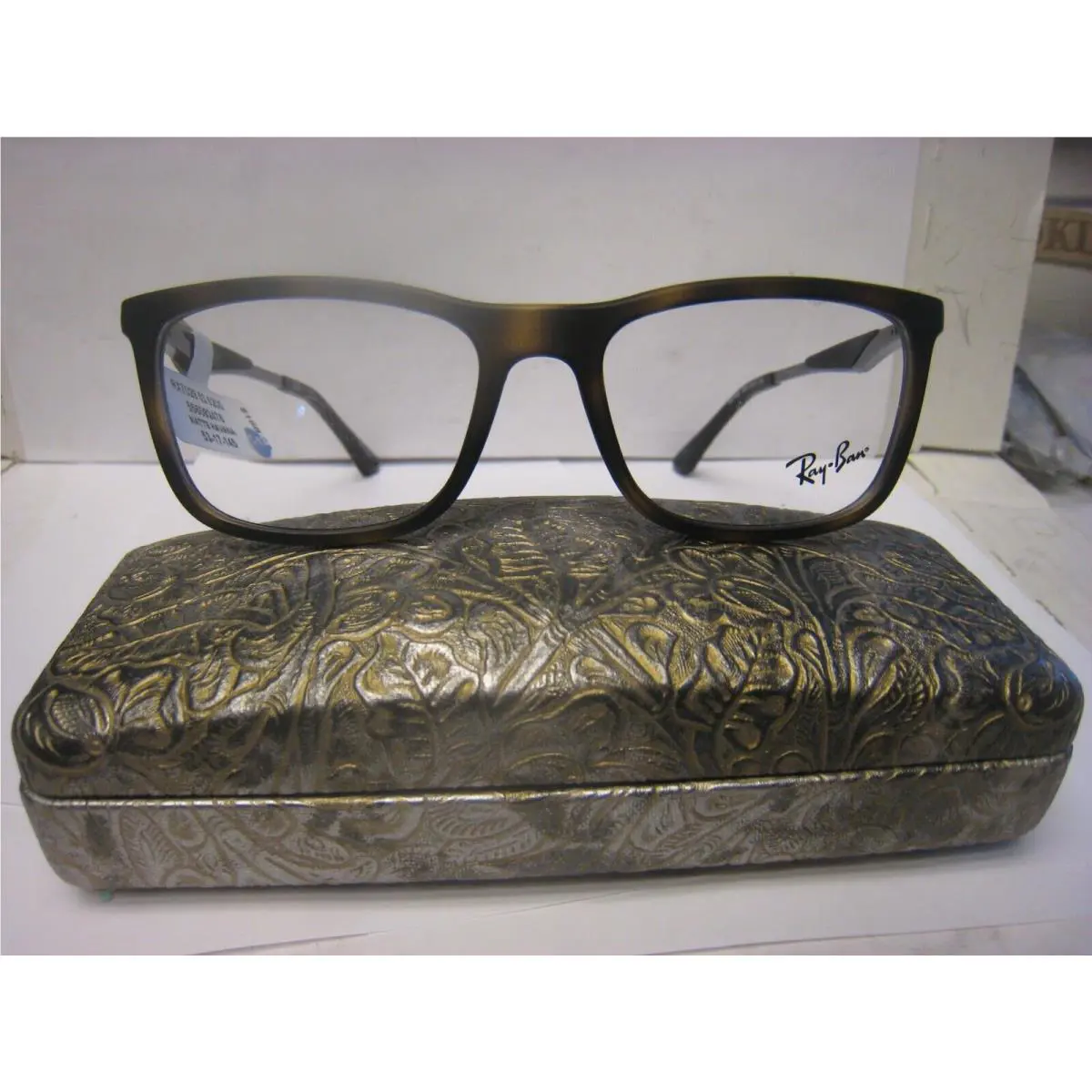 Ray-ban Eyeglass Frames 7029 53 5200 Matte Havana 53 17 145 36V Retail