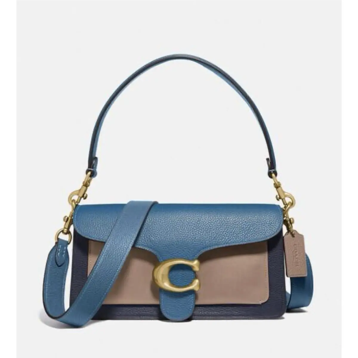 Coach 76105 Colorblock Tabby 26 Leather Shoulder Bag Hibis Multi