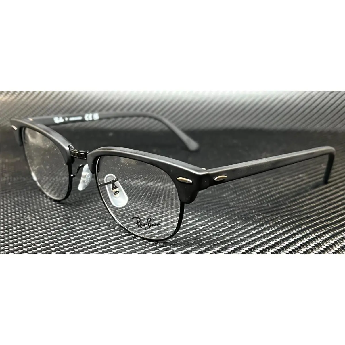 Ray Ban RX5154 2077 Matte Black Clubmaster Unisex 49 mm Eyeglasses