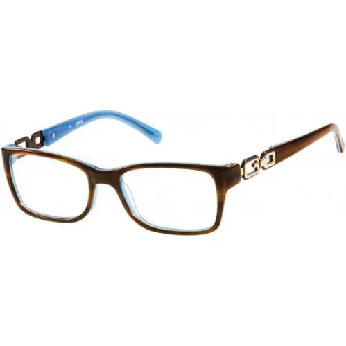 Guess GU2406 Brown Blue Brnbl Plastic Optical Eyeglasses Frame 52-17-135 GU AB - Brown, Frame: Brown, Lens: Clear