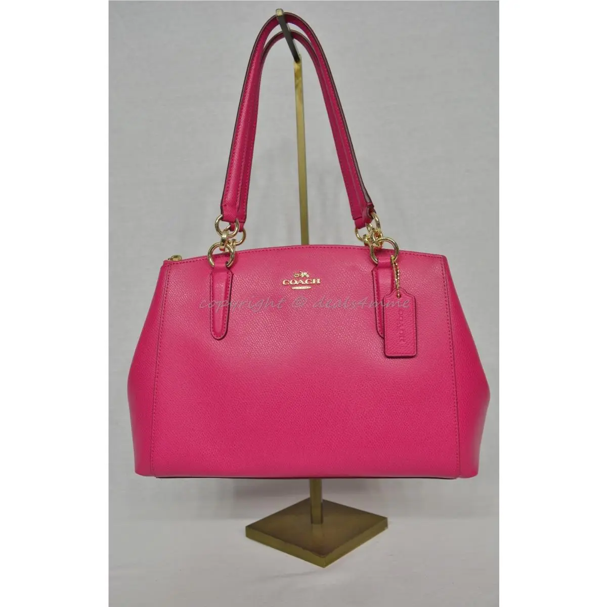 Coach F36637 Crossgrain Christie Small Satchel/shoulder Bag in Pink Ruby