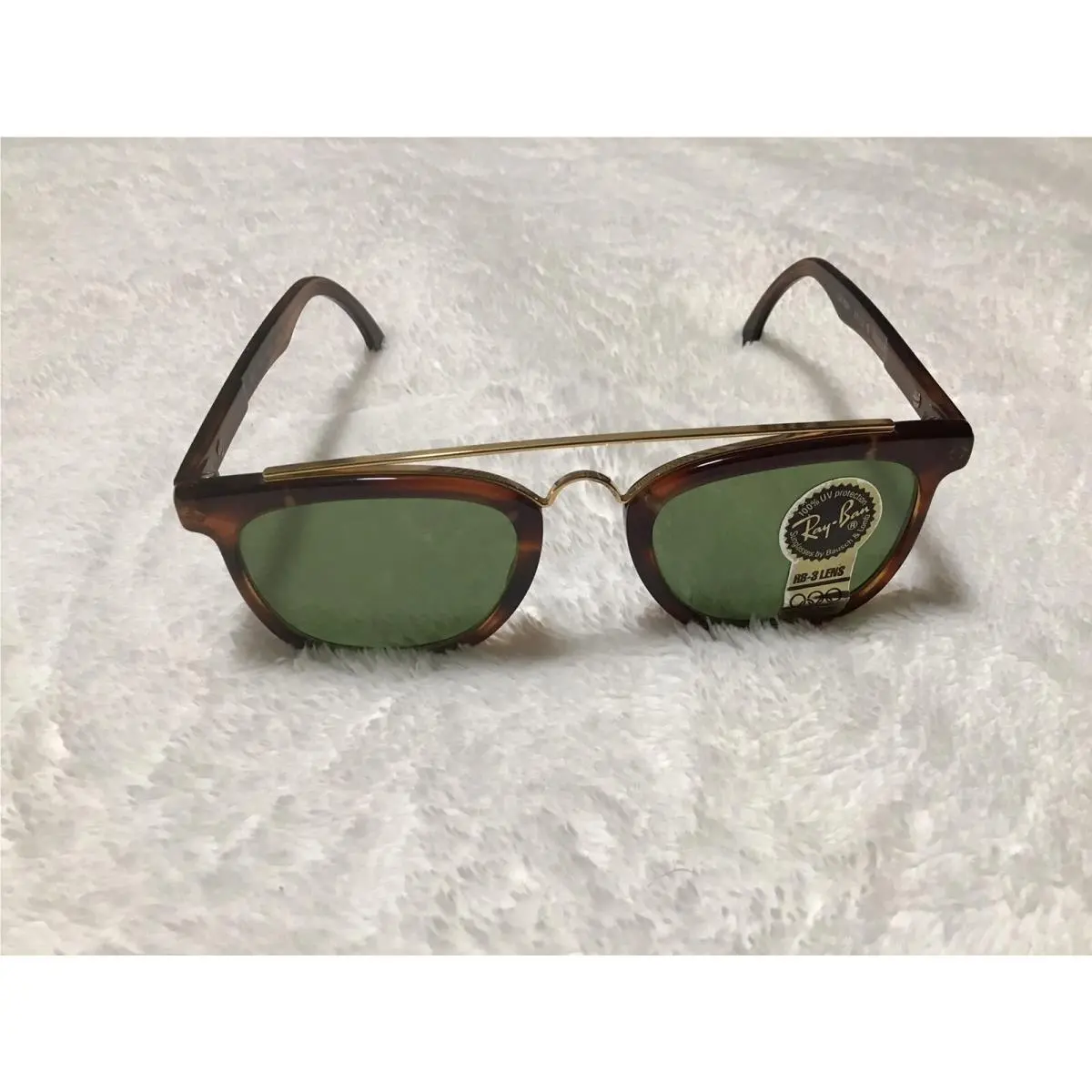 Vintage B L Ray Ban W0937 Tortoise Green ￼made in Usa no Italy or China