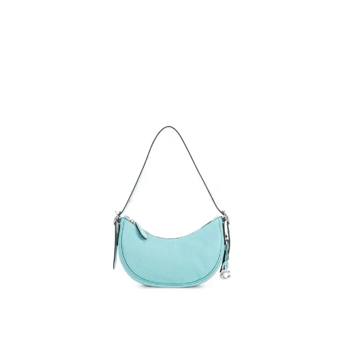 Coach Women`s Luna Pebble Leather Shoulder Bag Faded Blue
