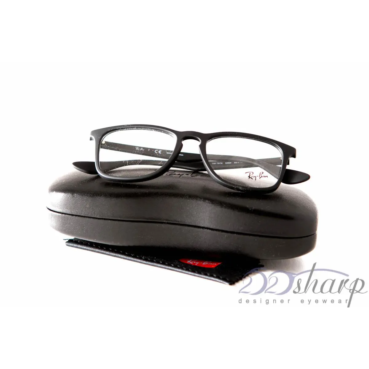 Ray Ban Eyeglasses-rb 7074 5364 50 Rubber Black