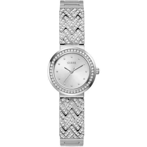 Guess Ladies Treasure Quartz Silver Dial Watch - GW0476L1